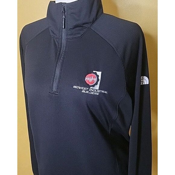 The North Face Women XL Ladies Tech 1/4 Zip Jacket Light Midwest Industrial Buil - Picture 2 of 10
